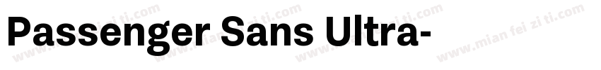 Passenger Sans Ultra字体转换